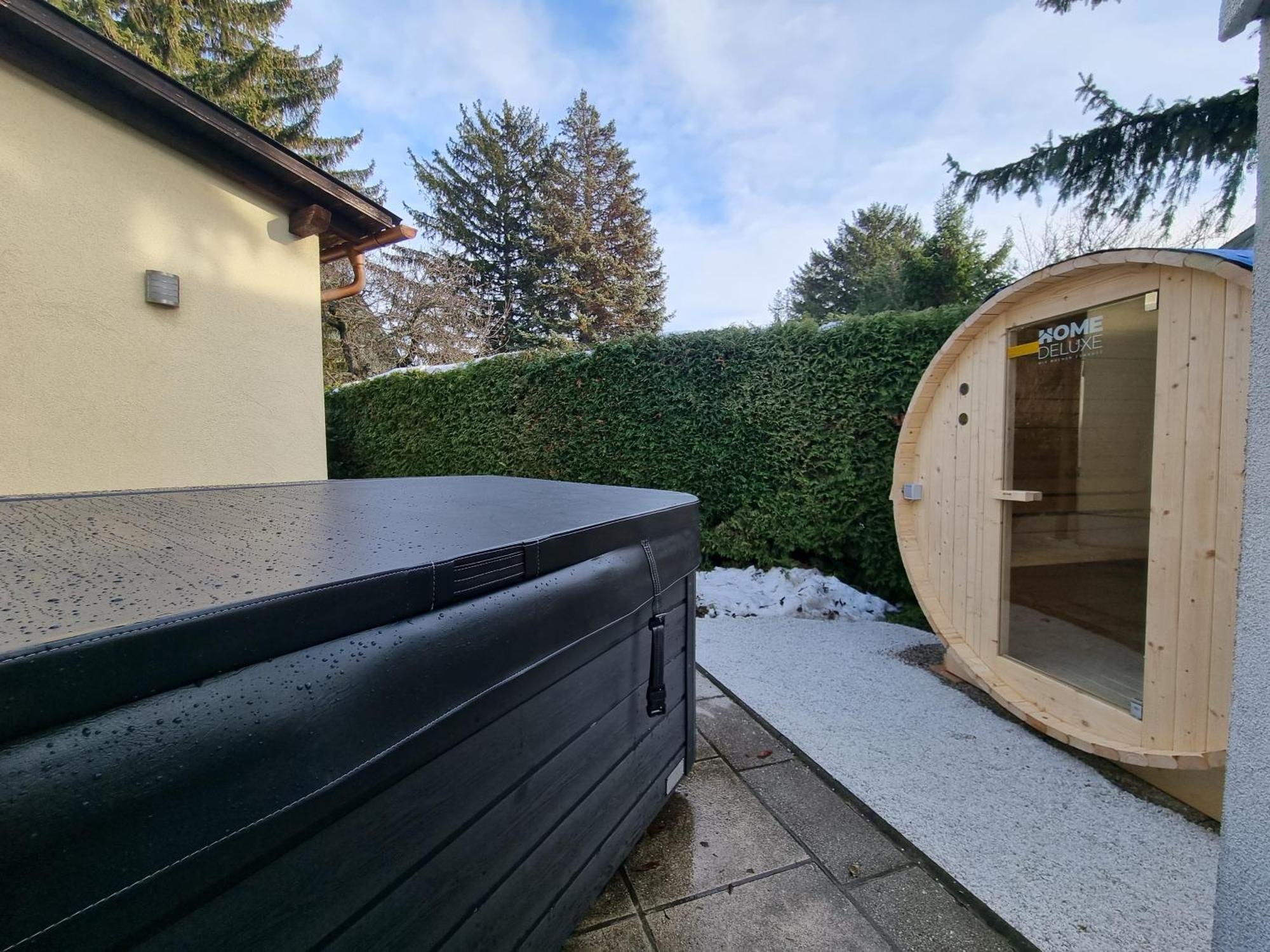 Villa With Private Sauna And Jacuzzi, 8 Min From Schloss Schoebrunn 维也纳 外观 照片